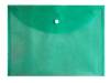 Document Envelope foolscap with button Green