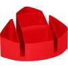Bantex Desk Organiser plastic 7 compartments Red