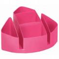 Bantex Desk Organiser plastic 7 compartments pink