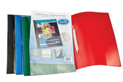 Bantex Create-A-Cover® Quotation Folder ,PVC A4 , Red