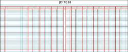 Croxley Analysis Series 7 Oblong 144pg 18 Column