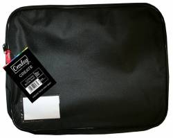 Canvas Gusset Book Bag Black