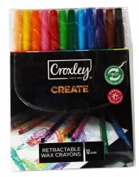 Wax Crayons Retractable 12