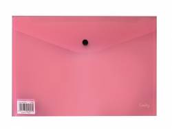 Document Envelope A4 with Button Pink