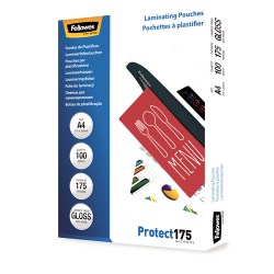 Fellowes Protect 175 Micron Gloss A4 Laminating Pouches