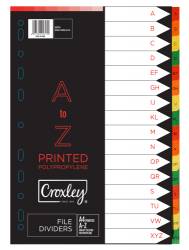 Croxley Indices PP Printed A-Z DIV Set 16 leaves