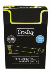 Croxley Permanent  Marker Black Chisel