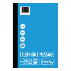 Croxley Telephone Message Book A4 6 to View