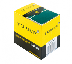 Tower Colour Code Labels Green  C3250G | 32 x 50 mm