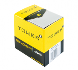 Tower Colour Code Labels Silver  C3250SI | 32 x 50 mm