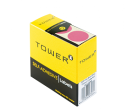 Tower Colour Code Labels Pink  C25PI | 25 mm