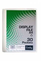 Croxley Display File - A4 - 30 Pocket - Hard Case Cover
