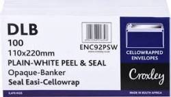 Envelope DLB White Peel and Seal