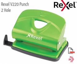 Rexel V220 2 Hole Punch Pink