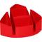 Bantex Desk Organiser plastic 7 compartments Red
